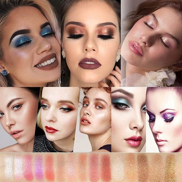 10 Farben Sparkle Shimmer Lidschattenpalette - Image 10
