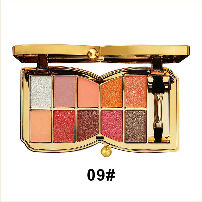 10 Farben Sparkle Shimmer Lidschattenpalette - Image 19