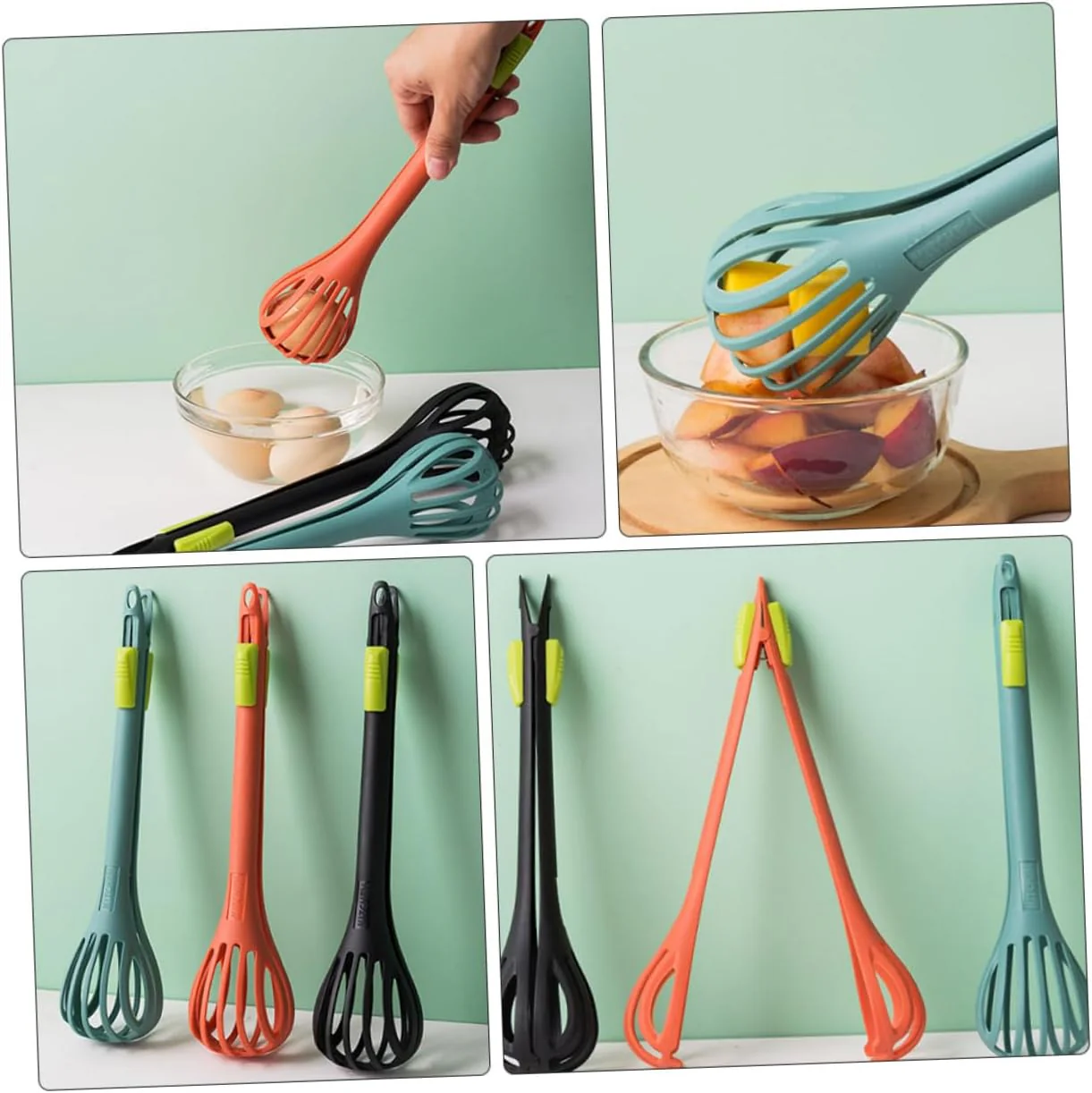 2 Stück Nylon Küchenzange Schneebesen Mixer - Image 12