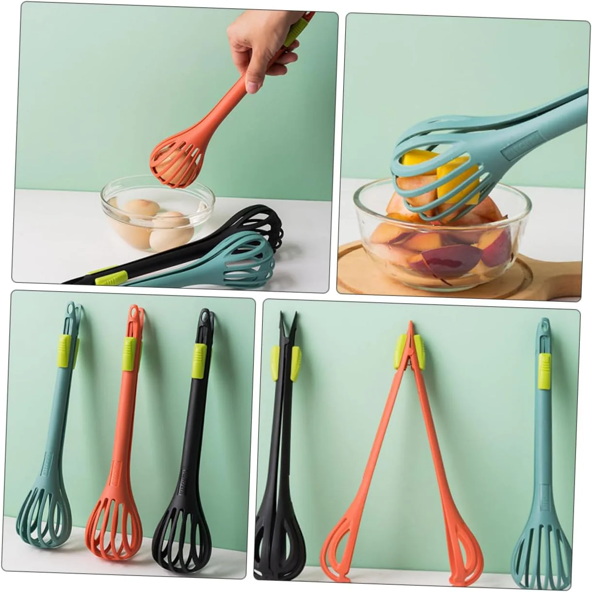 2 Stück Nylon Küchenzange Schneebesen Mixer - Image 27