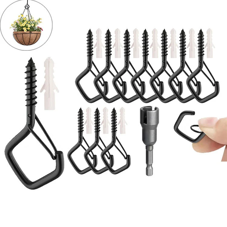 20 Stück quadratische Aufhängehaken mit Schnappfunktion - Bonsaihaken mit Sicherheitsschnallen - Image 6