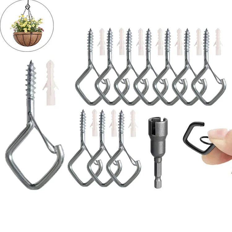 20 Stück quadratische Aufhängehaken mit Schnappfunktion - Bonsaihaken mit Sicherheitsschnallen - Image 8