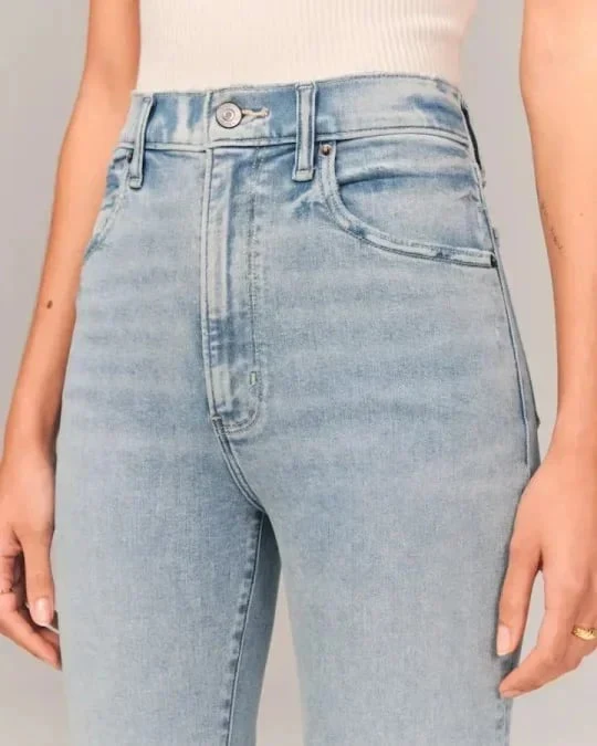 2023 High Stretch Flare Jeans - Bis 65% RABATT - Image 4