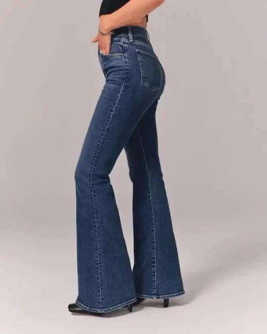 2023 High Stretch Flare Jeans - Bis 65% RABATT - Image 7