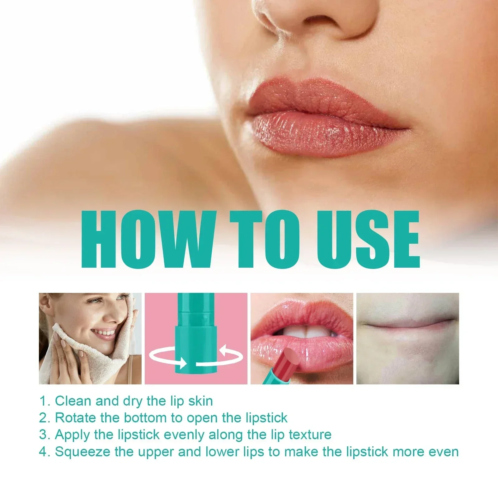 HydraGlow - 24 Stunden feuchtigkeitsspendende Lippenstiftfarbe (3 Stück) | 50% RABATT - Image 3