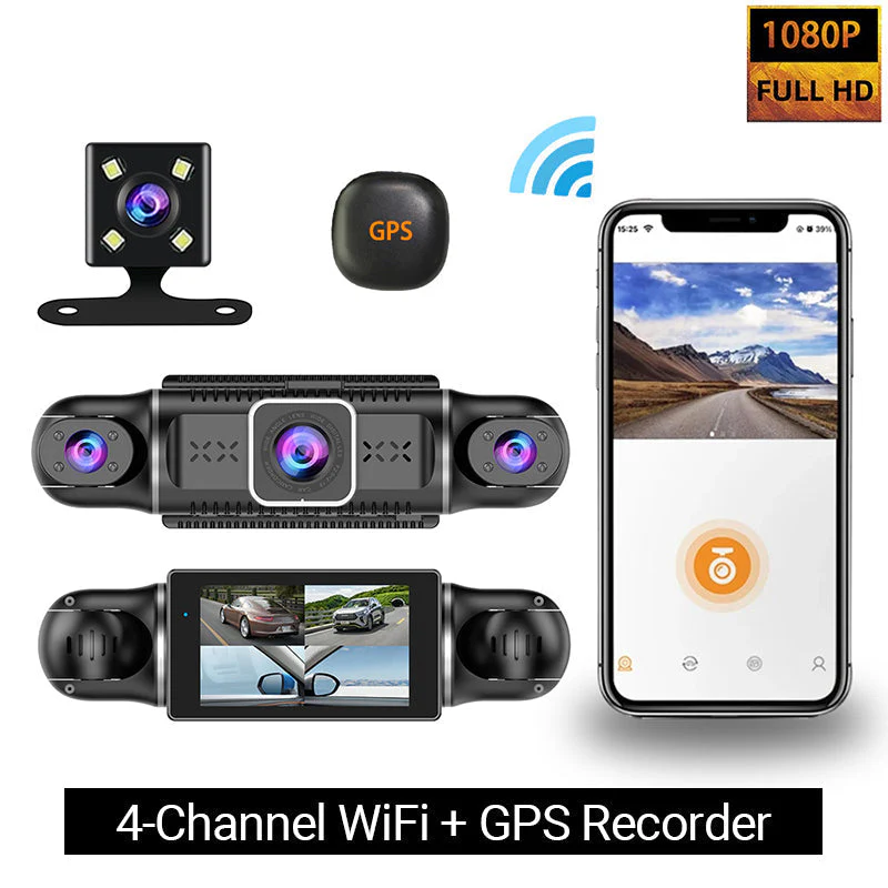 4-Kanal 1080P Auto-Recorder - Klare Videoaufnahmen & Rundumschutz - Image 7