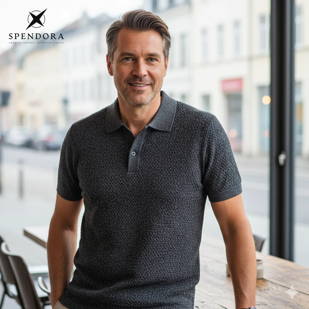 Jonas – Herren Mesh-Seiden Poloshirt | 50% RABATT