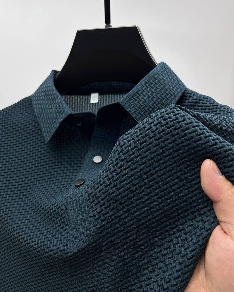 Jonas – Herren Mesh-Seiden Poloshirt | 50% RABATT - Image 6