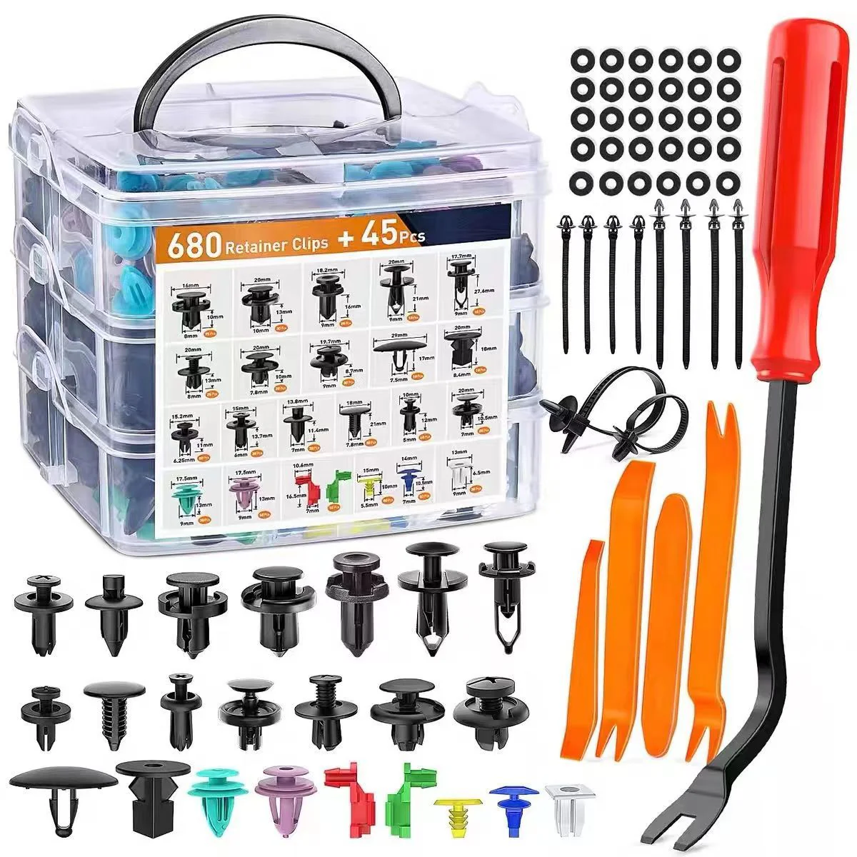 725 Stück Auto-Halteklammern - Hochwertige Nylon Clips & Werkzeug Set - Image 2