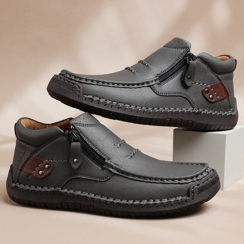 Alex – Retro Outdoor PU Schuhe für Herren - Image 12