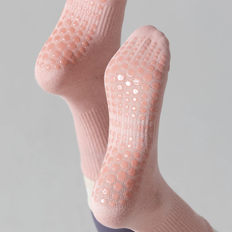 Amelia — Pilates-Griffsocken aus atmungsaktivem Baumwollmischgewebe - Image 3