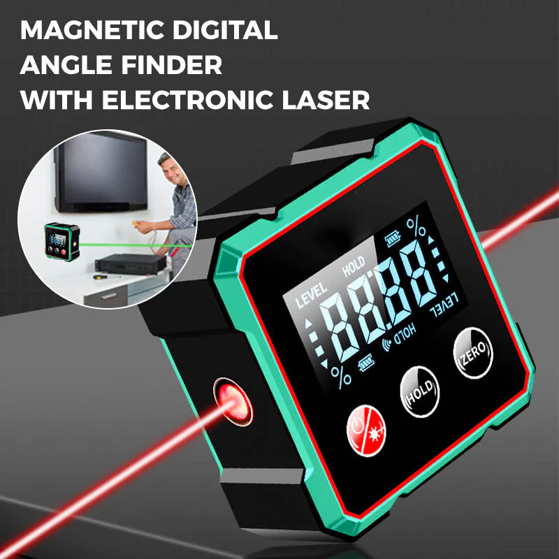 AnglePro™ Digitaler Winkelmesser mit Magnet & Laser