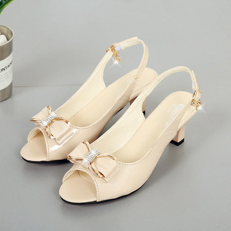 Anna – elegante Damen Sandalen mit Schleifen und mittlerem Absatz - Image 11