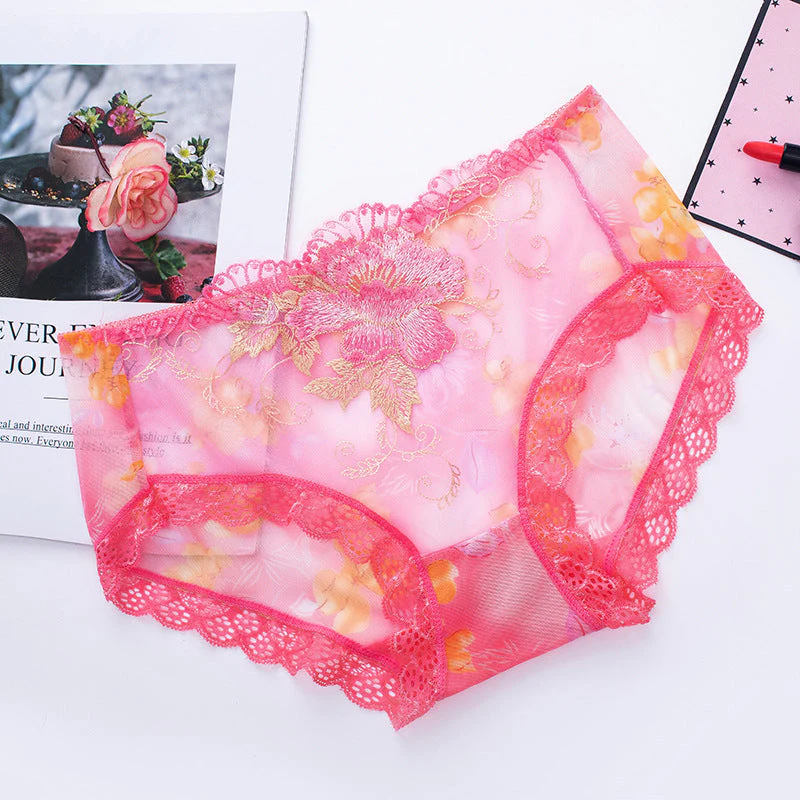 Antibakterielle Baumwollstrumpfhose mit Spitzenstickerei - Image 4