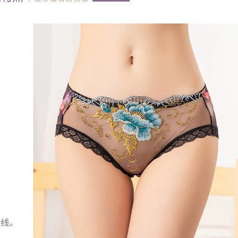Antibakterielle Baumwollstrumpfhose mit Spitzenstickerei - Image 6