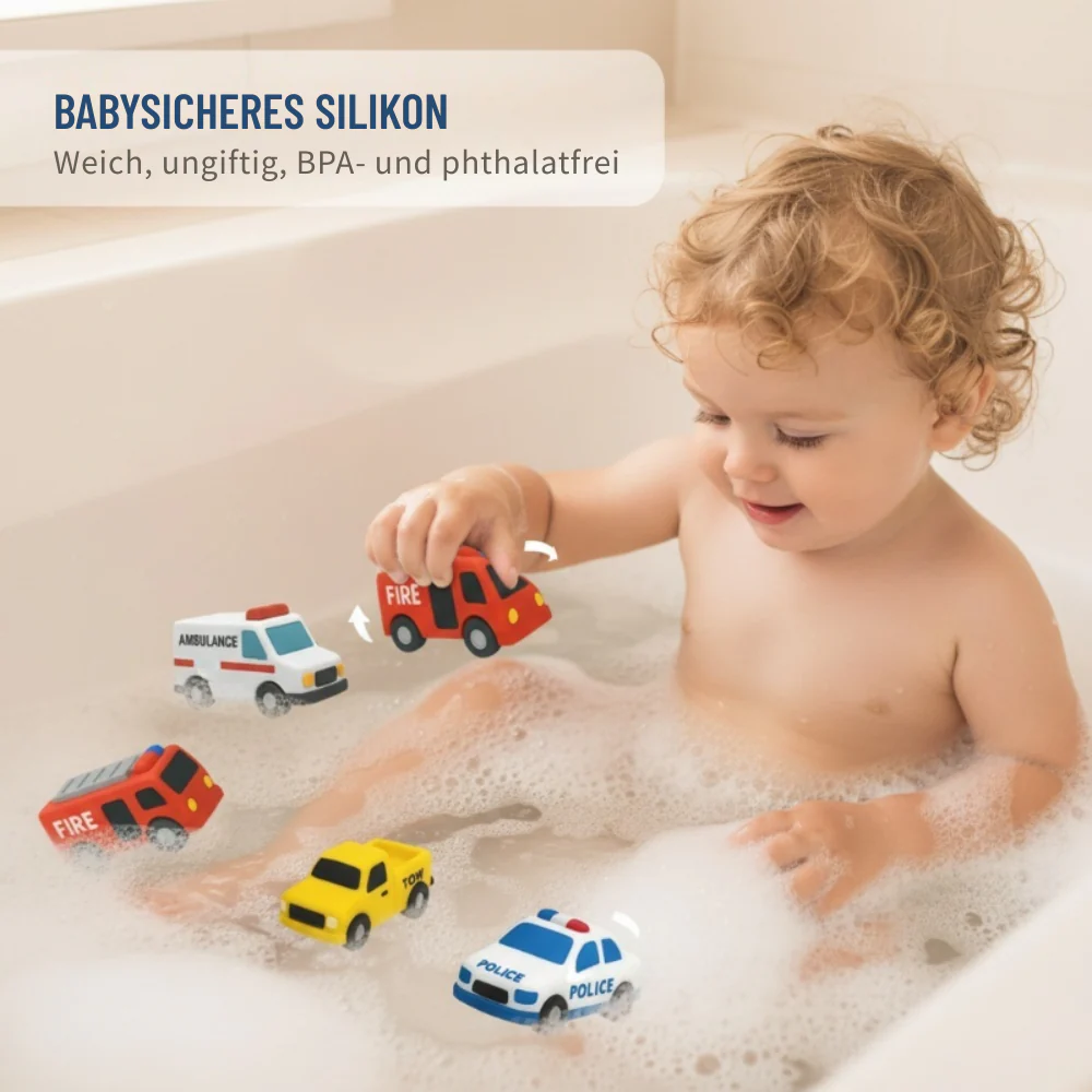 AquaFleet – Silikon Badespielzeug Set | 50% RABATT
