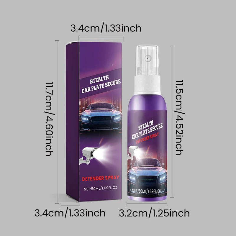 PlateShield - 50 ML - Autokennzeichen Unsichtbares Spray | 1+1 GRATIS - Image 8