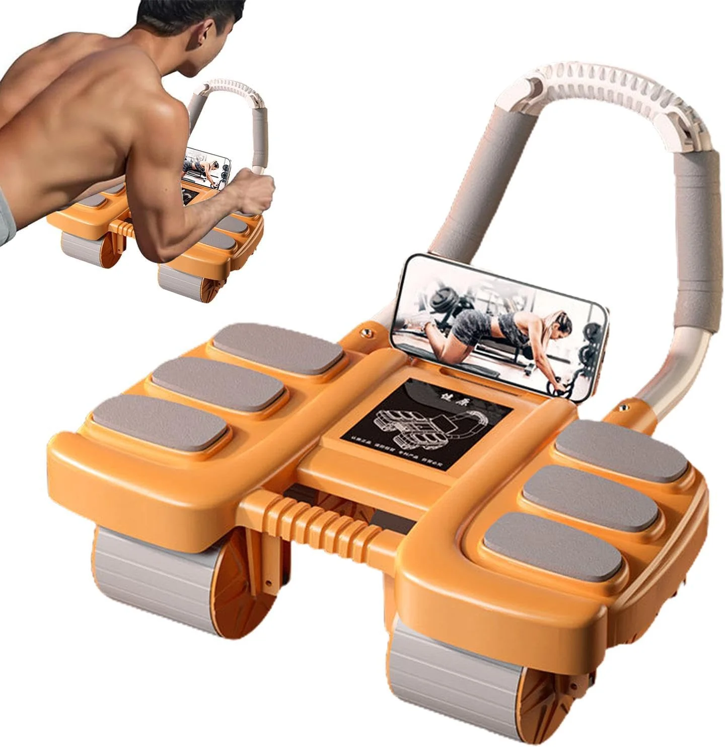 Automatischer Rückprall-Bauchmuskelroller mit Ellbogenstützen-Pads - Image 10