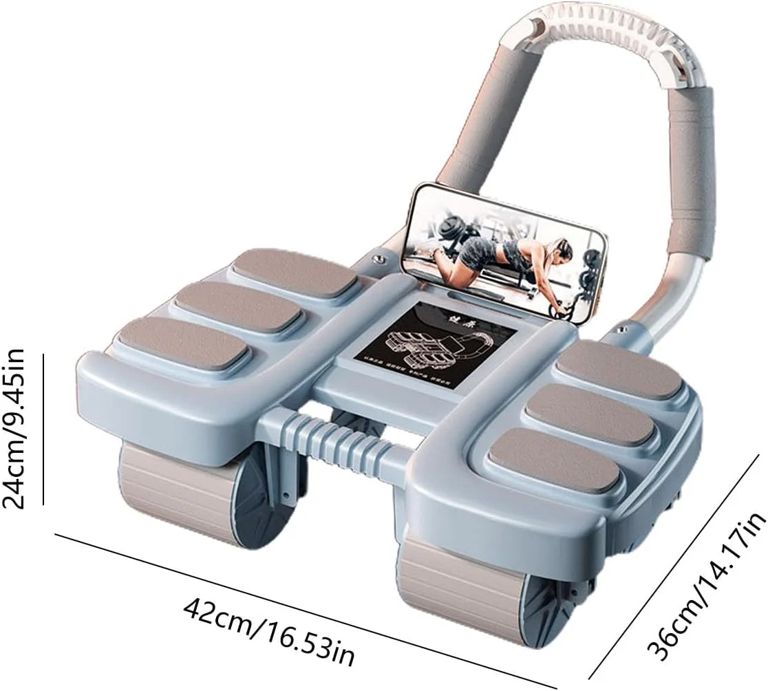 Automatischer Rückprall-Bauchmuskelroller mit Ellbogenstützen-Pads - Image 16