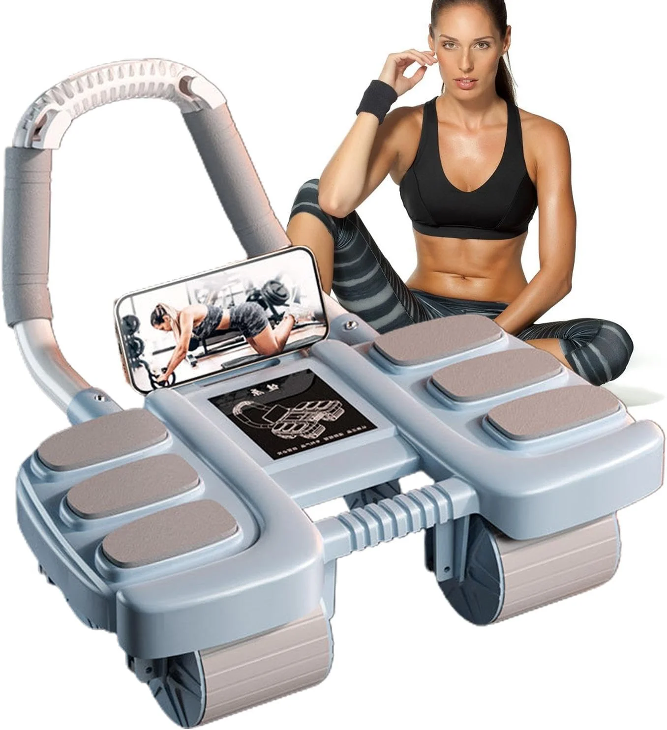 Automatischer Rückprall-Bauchmuskelroller mit Ellbogenstützen-Pads - Image 18
