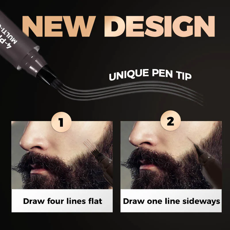 BeardPen Pro™ – 4-Spitzen Bart-Korrekturstift | 1+2 GRATIS - Image 4
