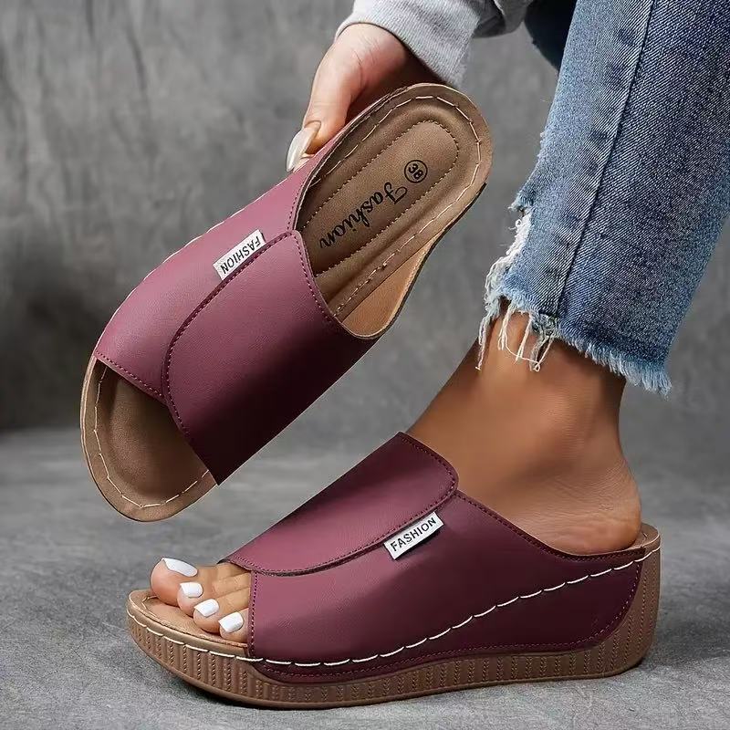 Bein – Damen Freizeit Keilsandalen mit gepolstertem Halt - Image 19