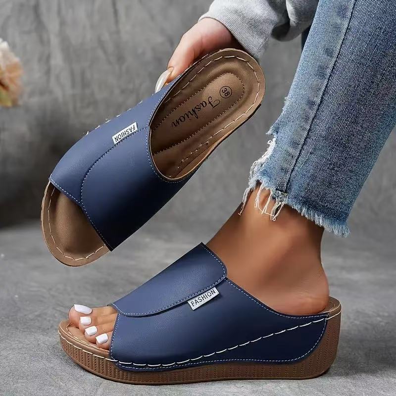 Bein – Damen Freizeit Keilsandalen mit gepolstertem Halt - Image 20