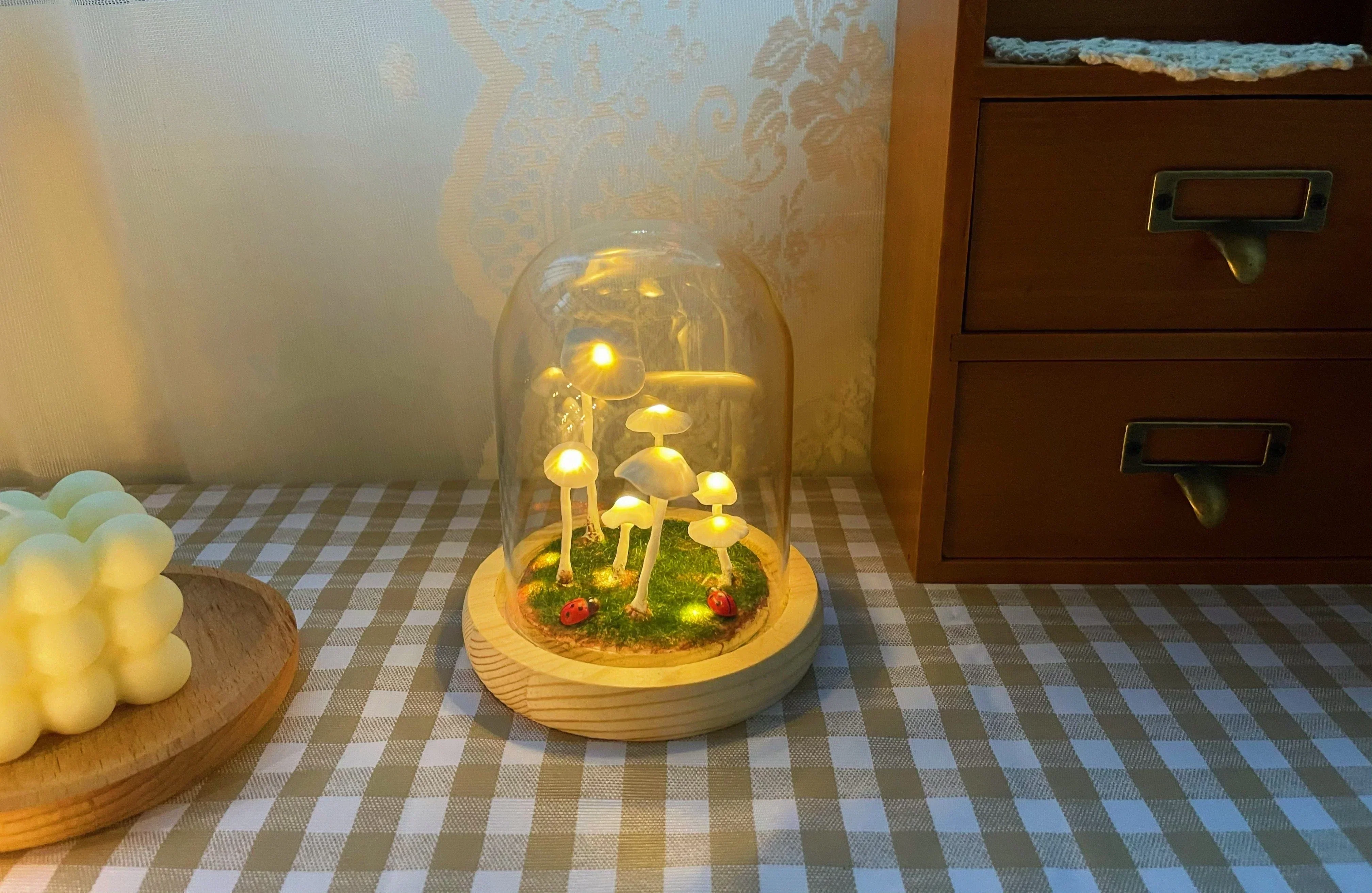 Bezaubernde DIY-Pilz-Lampe für Heimdekoration - Image 13