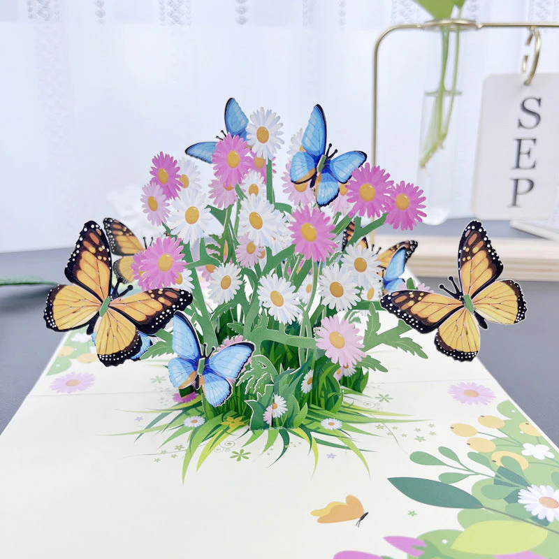 BloomLux Handgemachte 3D‑Blumen-Grußkarte | 1+2 GRATIS - Image 8