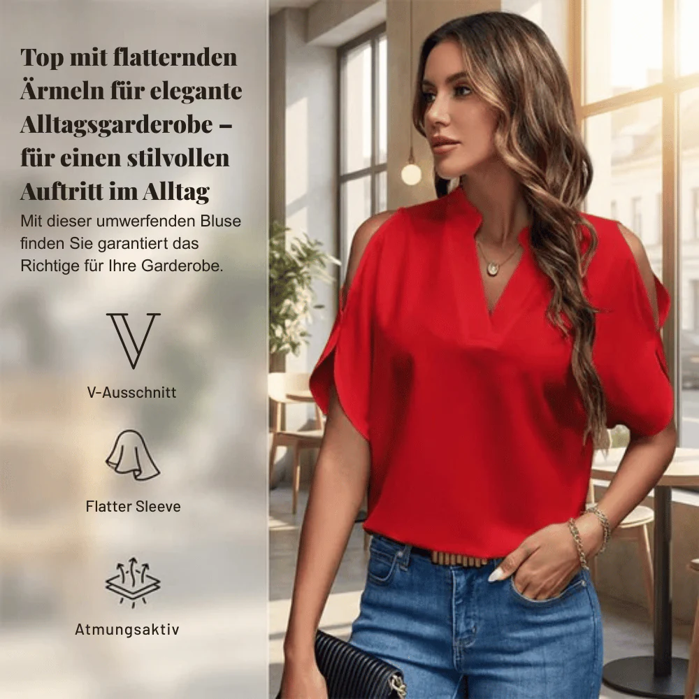 Celina — Leichtes Top mit V-Ausschnitt | 50% RABATT - Image 2