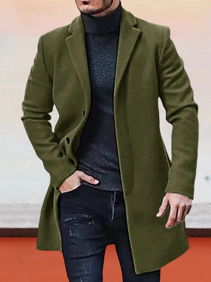 Thomas – Einfarbige Herrenjacke mit Knöpfen | 50% RABATT - Image 10