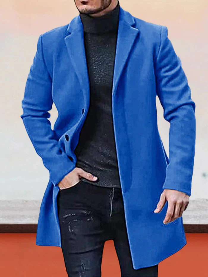 Thomas – Einfarbige Herrenjacke mit Knöpfen | 50% RABATT - Image 11