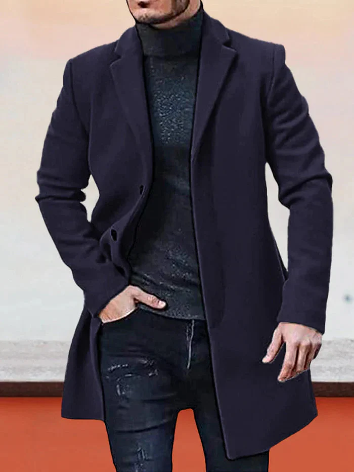 Thomas – Einfarbige Herrenjacke mit Knöpfen | 50% RABATT - Image 8