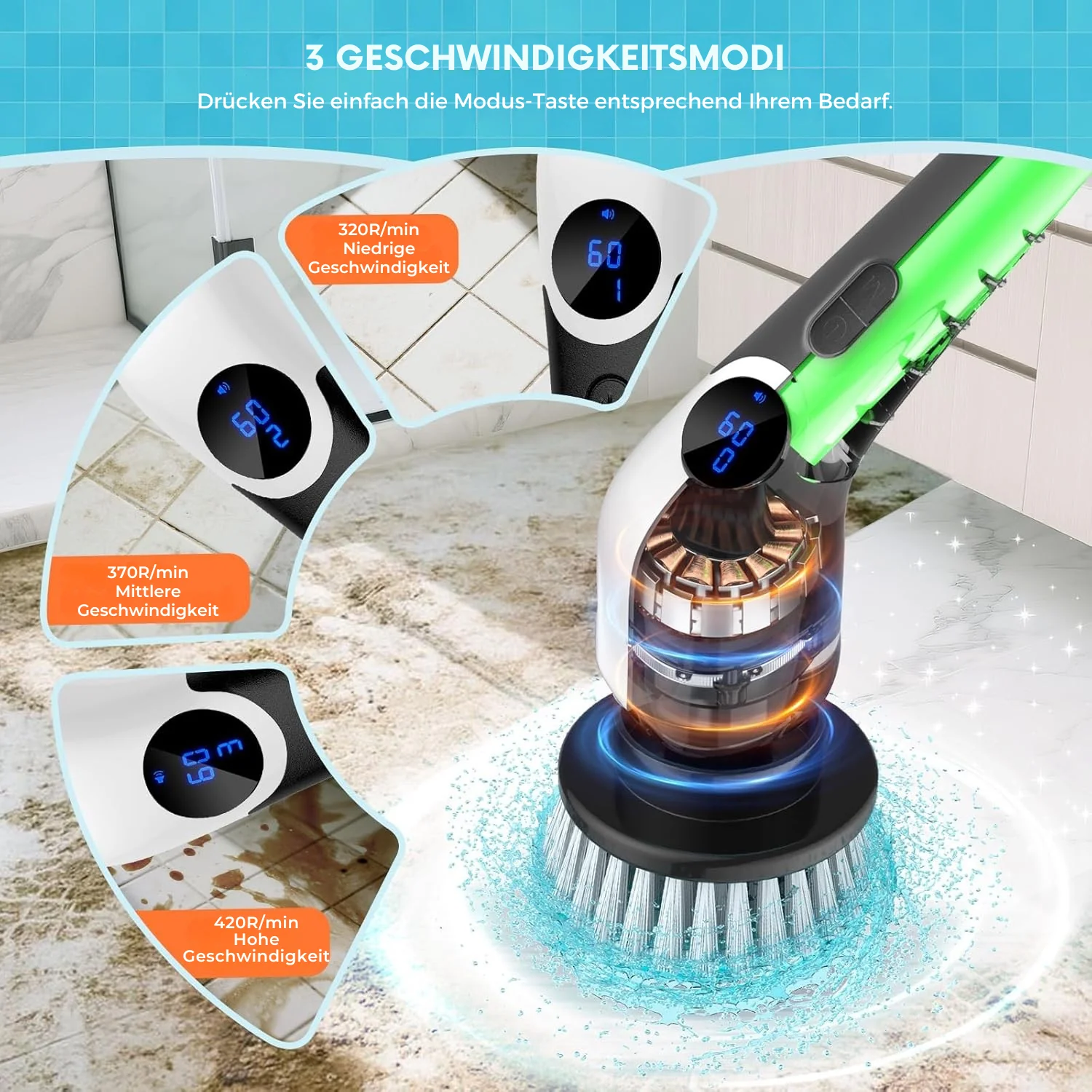 CleanMaster – 9-in-1 Elektrische Reinigungsbürste | 50% RABATT - Image 2