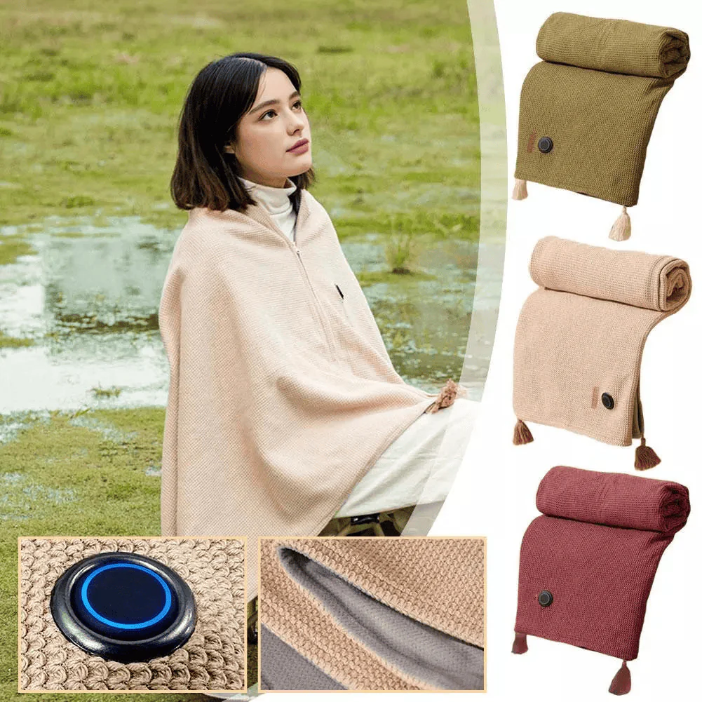 CloudCloak – Tragbare, weiche Heiz-Kuscheldecke - Image 3