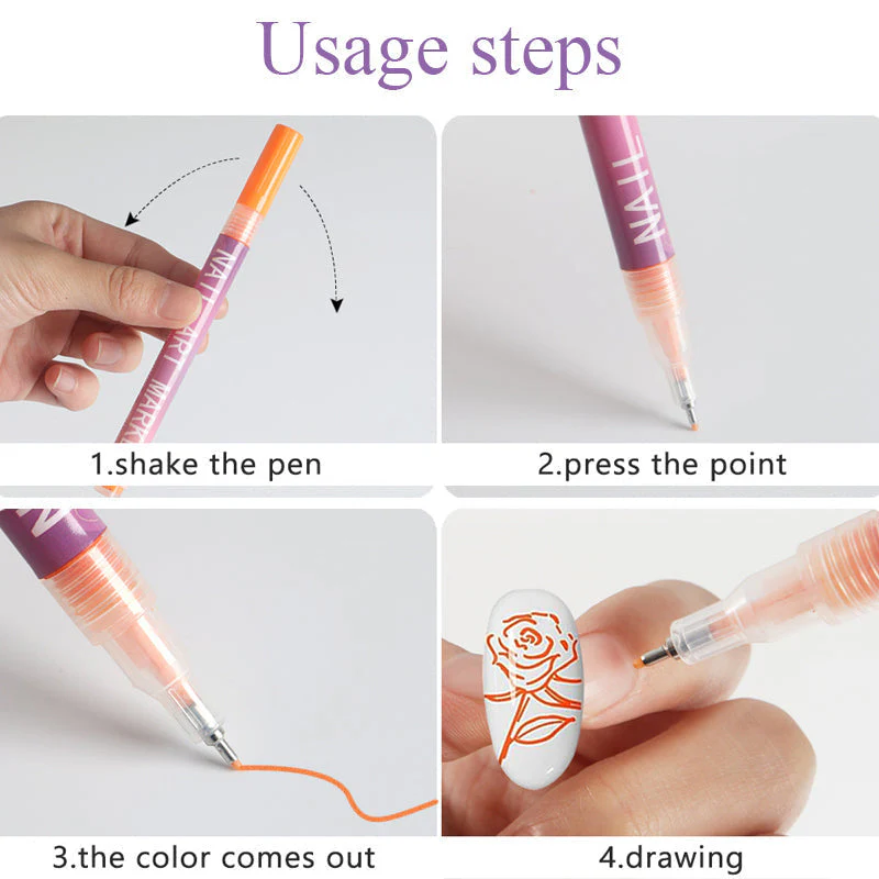 ColorBrush™ – 12-teiliges Nagelkunst-Stiftset | 50% RABATT - Image 8