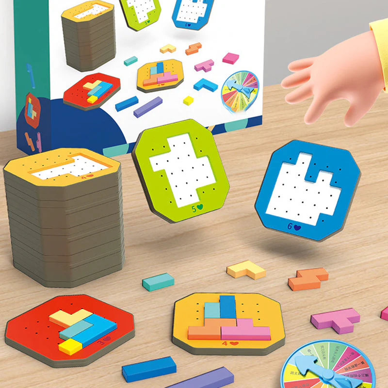 ColorFun – Buntes Blockpuzzle-Spiel (128 Teile)