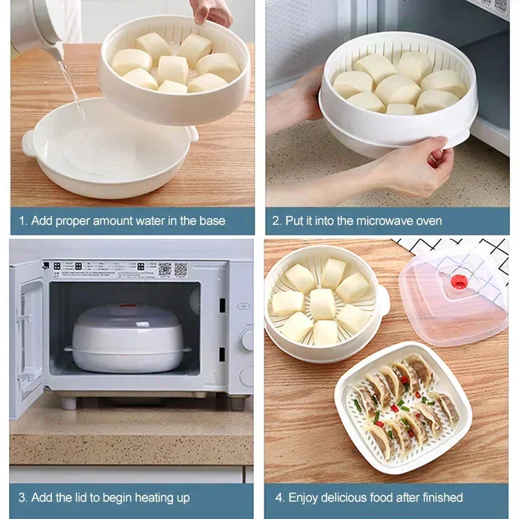 CookEasy™ Multifunktionaler Mikrowellen-Dampfgarer - Image 2