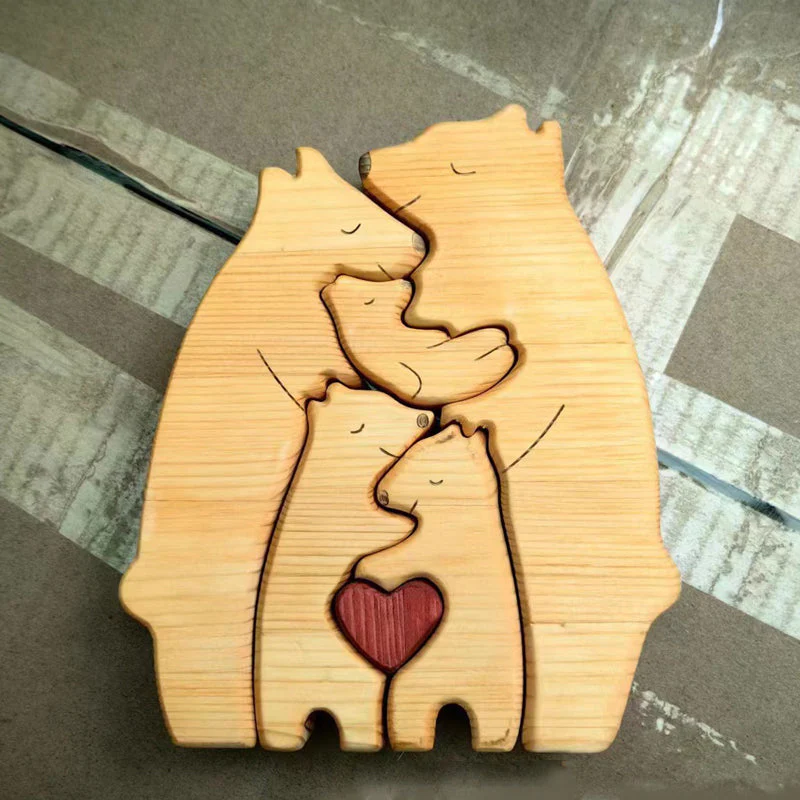 CozyBear – Holzpuzzle-Ornament „Bärenfamilie“ - Image 3