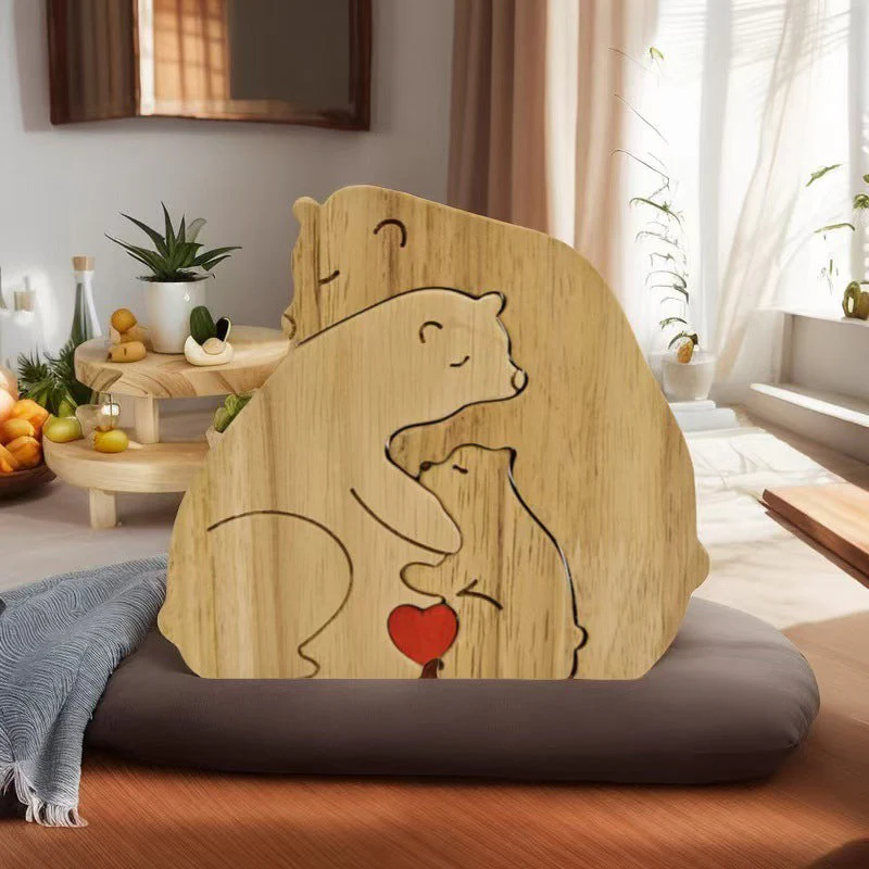 CozyBear – Holzpuzzle-Ornament „Bärenfamilie“ - Image 6