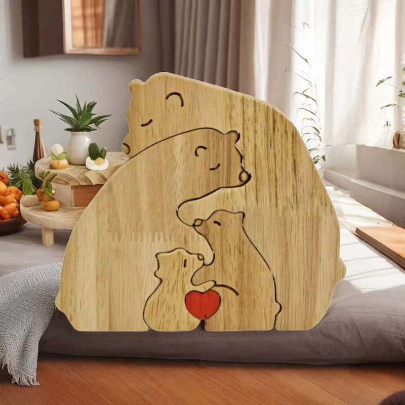CozyBear – Holzpuzzle-Ornament „Bärenfamilie“ - Image 7
