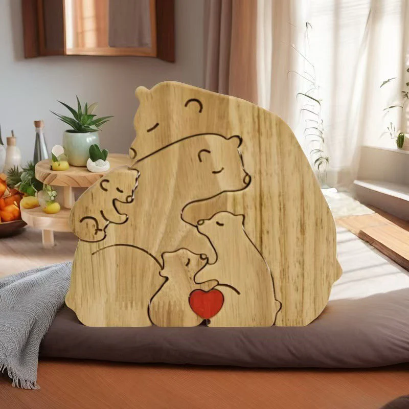 CozyBear – Holzpuzzle-Ornament „Bärenfamilie“ - Image 8