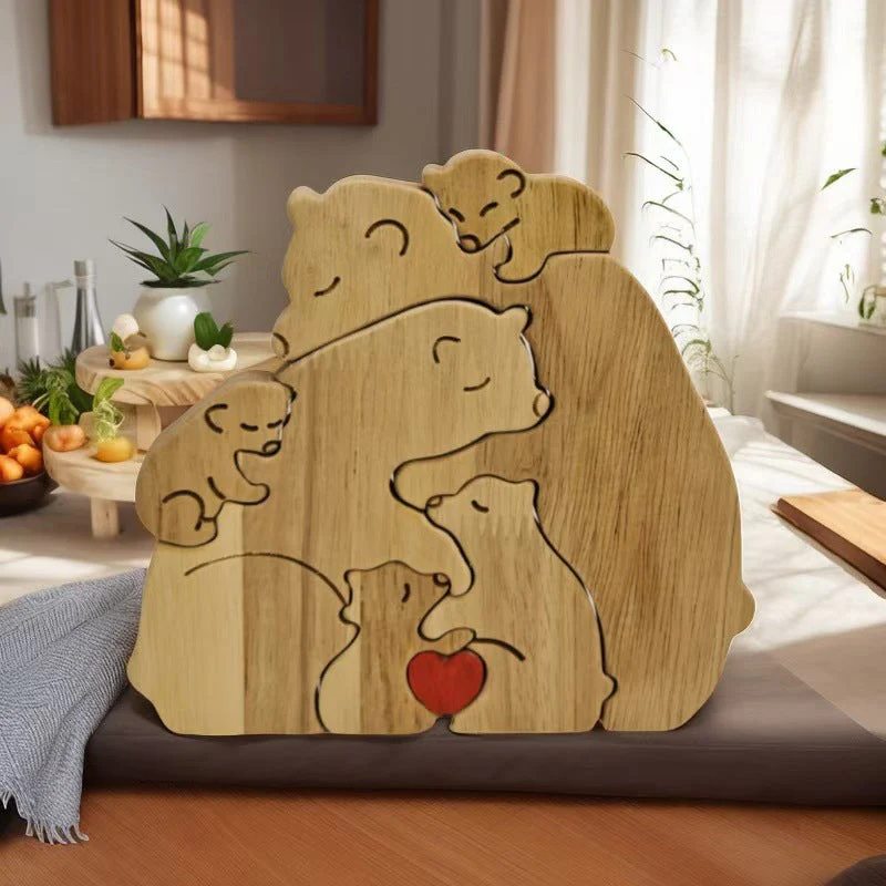 CozyBear – Holzpuzzle-Ornament „Bärenfamilie“ - Image 9