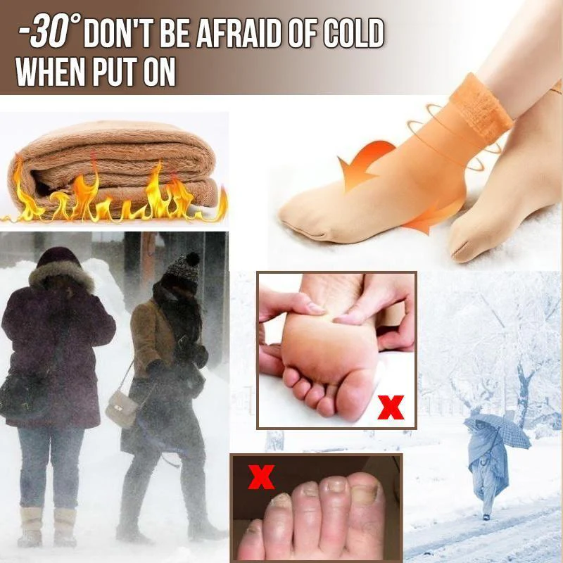 CozyFeet 5 Paar – Gefütterte Schneesocken mit Plüsch-Innenfutter - Image 5