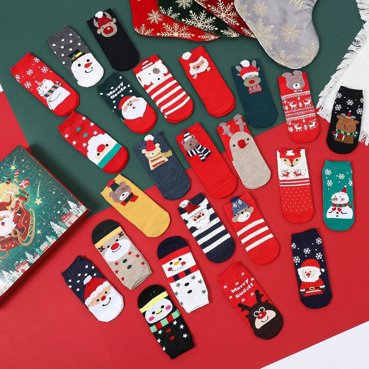 CozySteps – 24 Tage Weihnachtsstrümpfe Adventskalender - Image 2