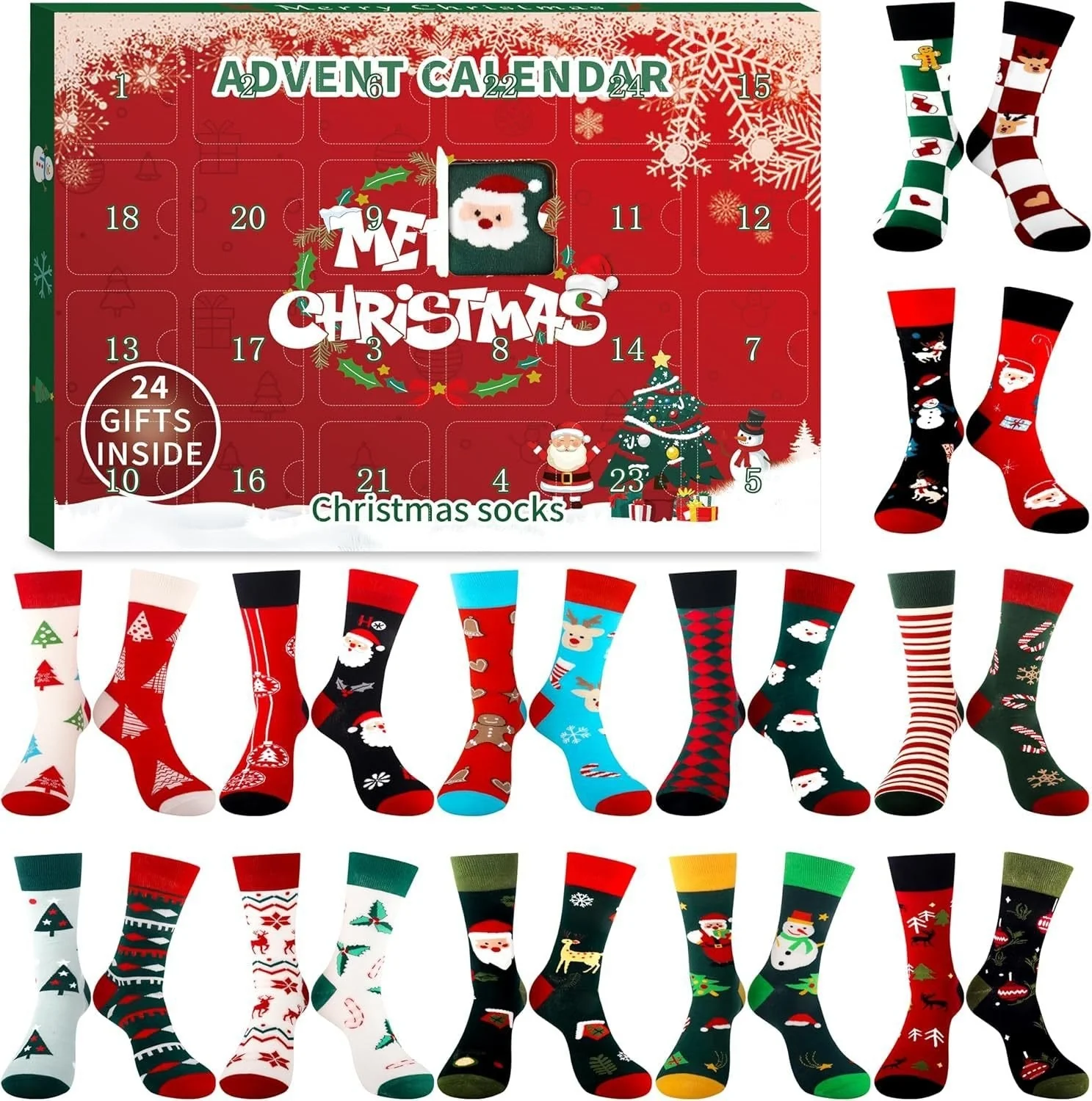 CozySteps – 24 Tage Weihnachtsstrümpfe Adventskalender - Image 4