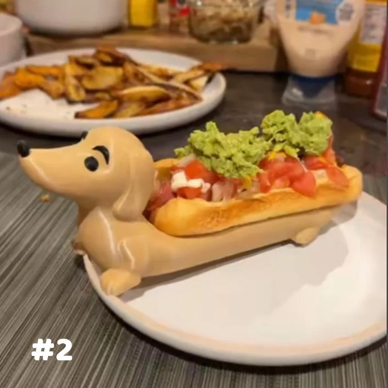 Dackel Tablett - Niedliches Design Für Snacks Und Hot Dogs