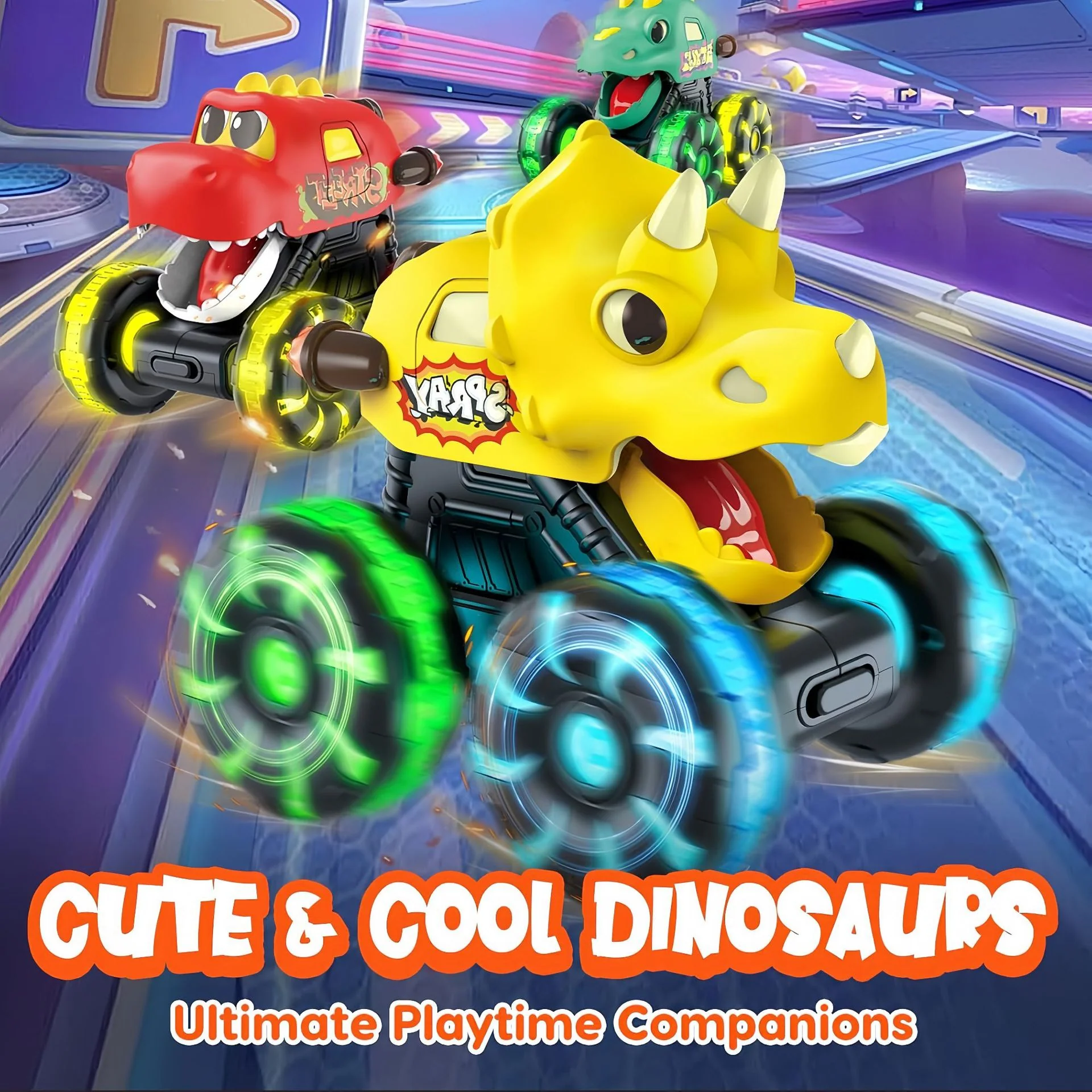 DinoDrive – Press & Go Dino Truck Spielzeug für Kleinkinder - Image 2