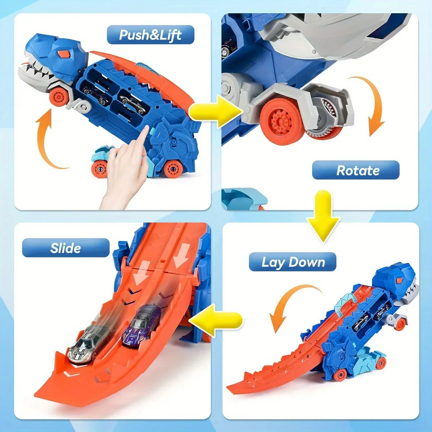 DinoMorph – 4-in-1 Transformer Riesen-Truck & Dino-Spielset | 50% RABATT - Image 6