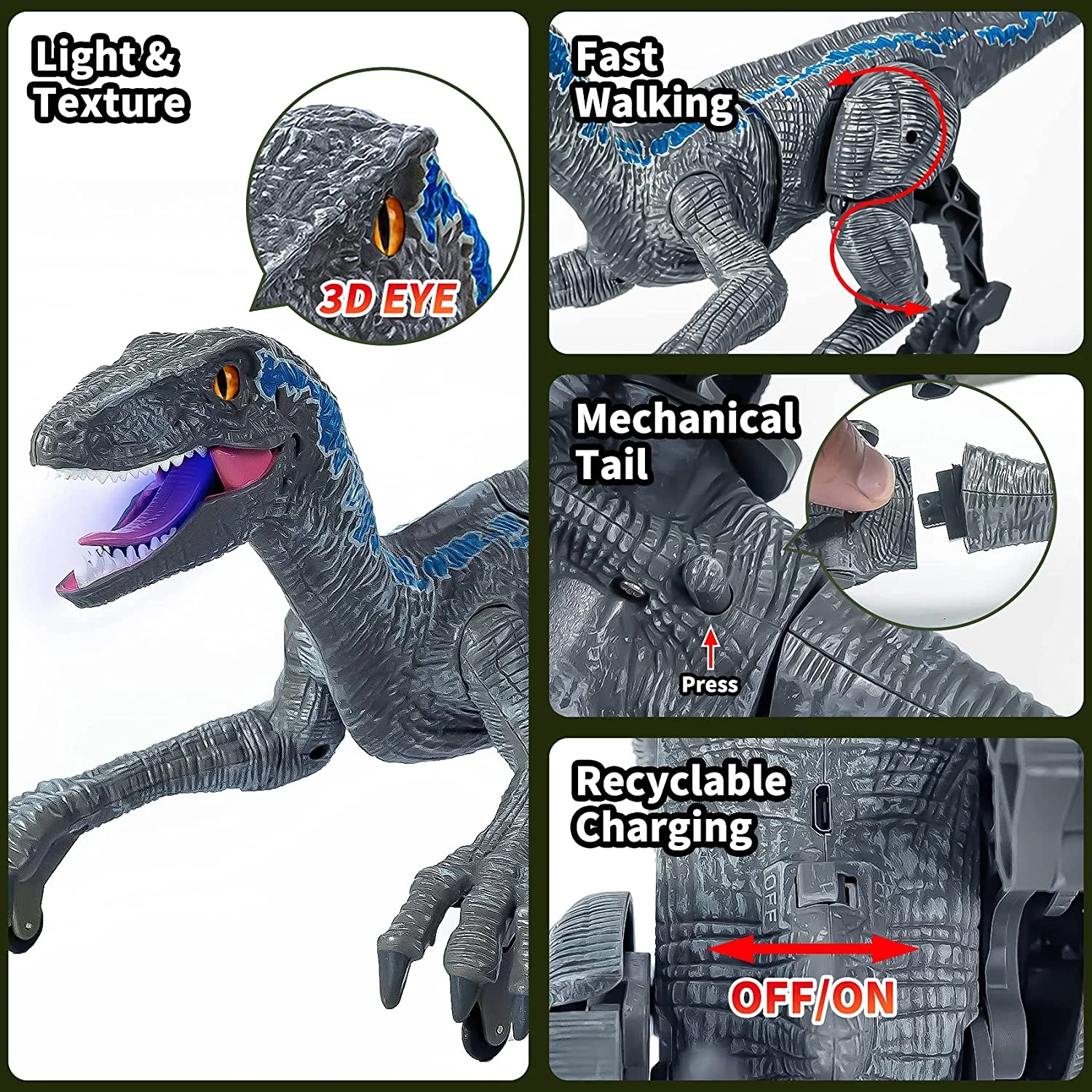 DinoRex – Realistischer ferngesteuerter Dinosaurier | 50% RABATT - Image 12